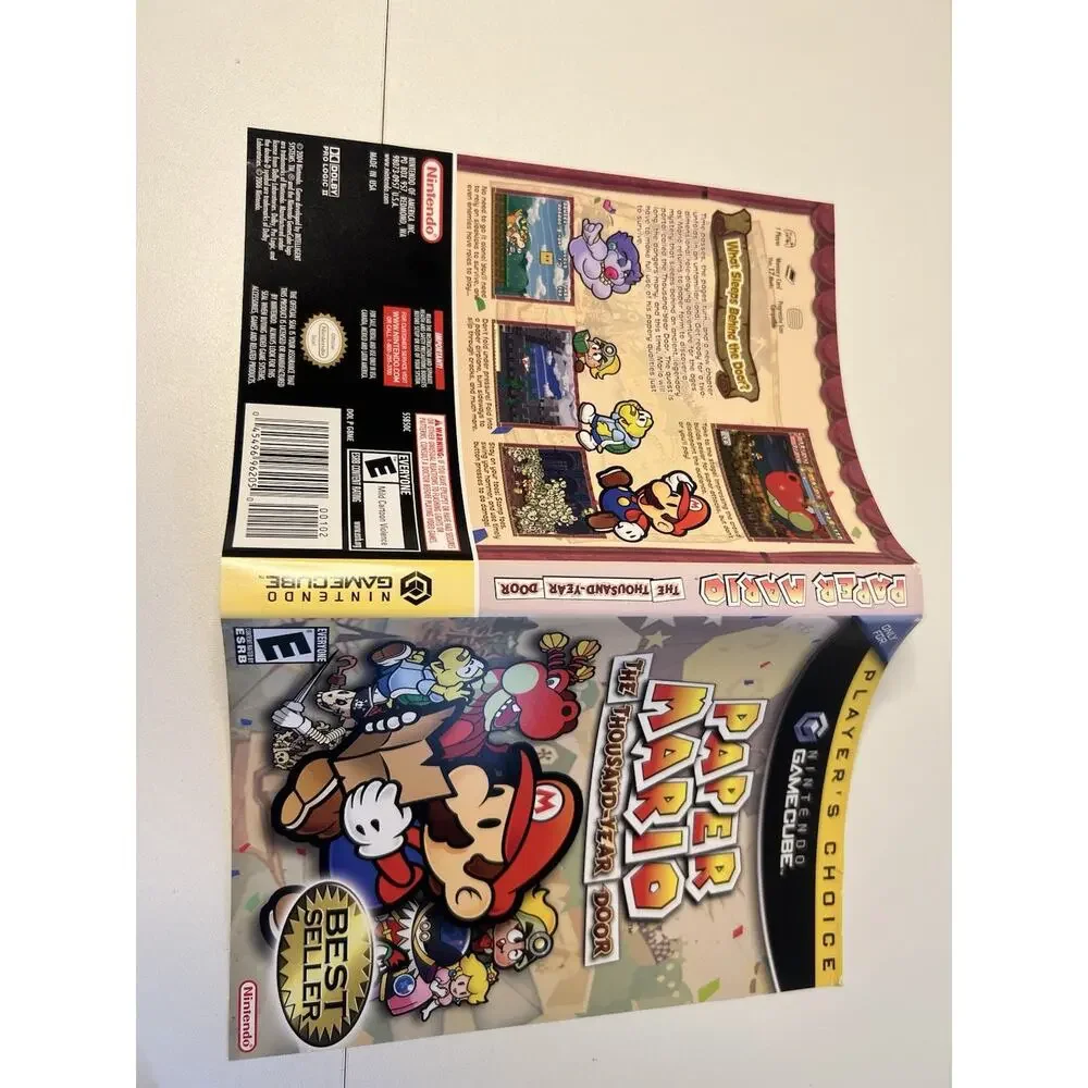 Paper Mario: The Thousand Year Door (Players Choice GameCube) CASE ONLY NO GAME!